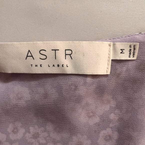 Astr Purple Floral Blouse - Picture 6 of 7